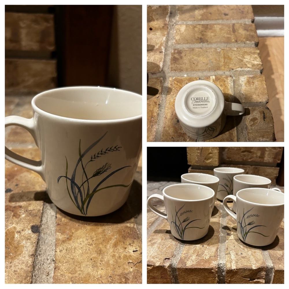 CORELLE Coordinates Set 4
Coastal Breeze Stoneware
Coffee Tea Mugs